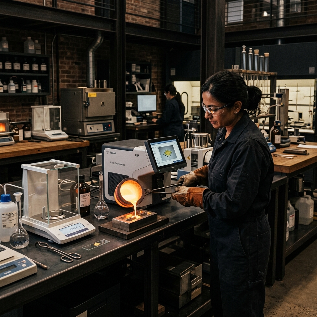 Gold assay laboratory